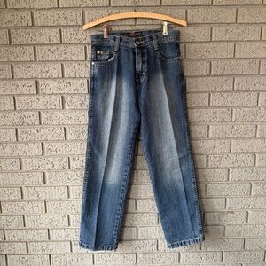 Vintage Y2k Boys Southpole Jeans Sz 10 Baggy Skater Grunge Wide Leg